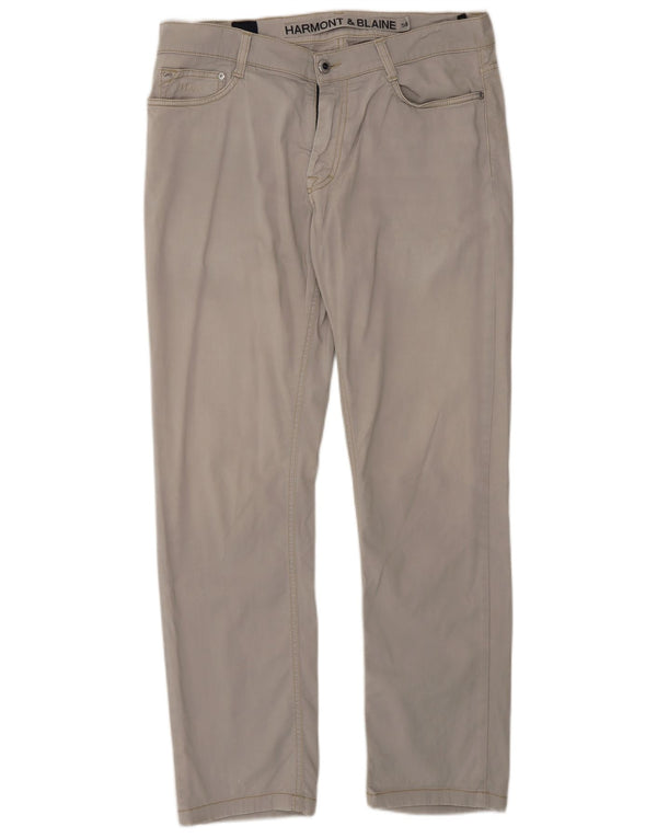 Harmont & Blaine Mens Slim Casual Trousers IT 50 Large W34 L30 Grey