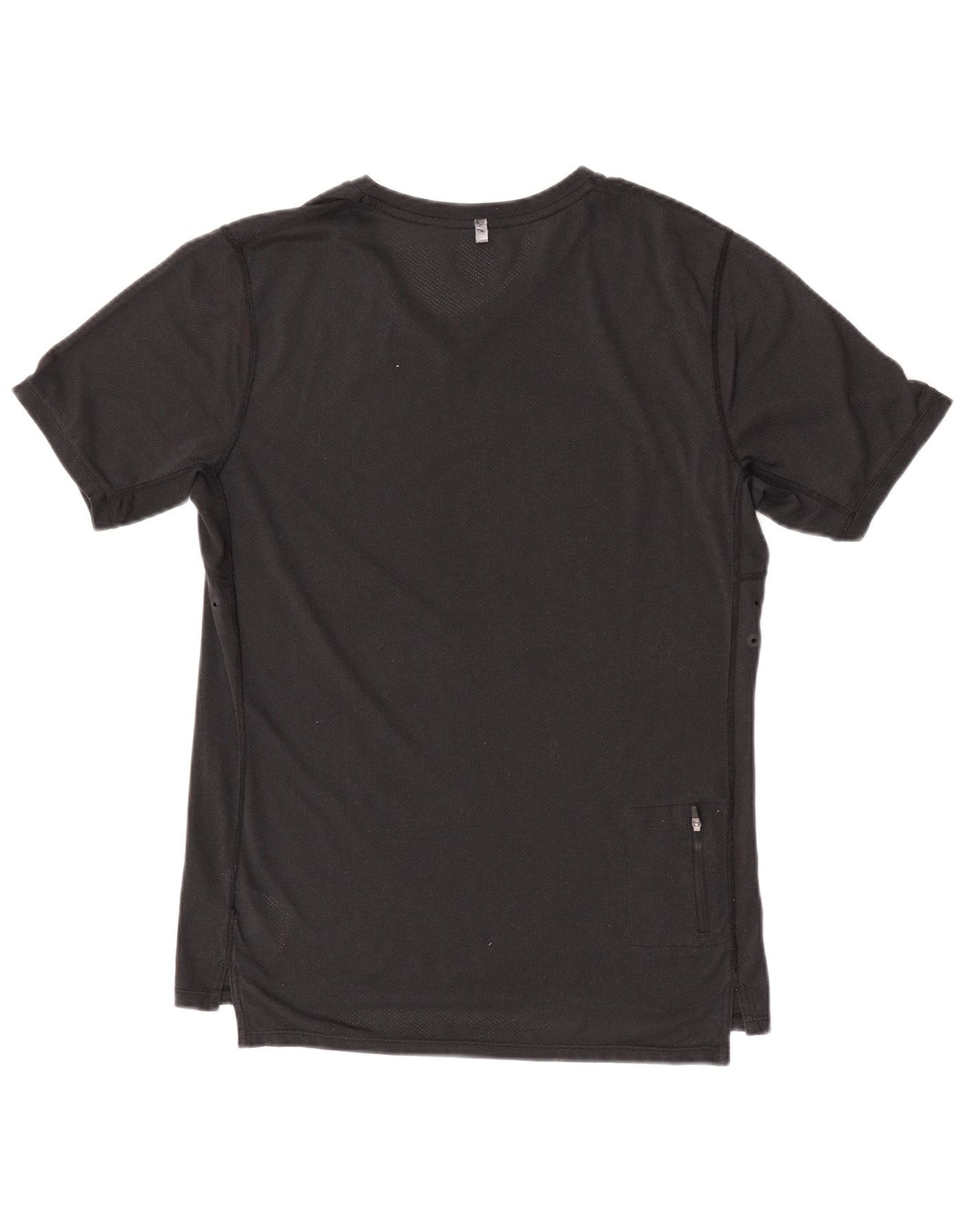 T-shirt Nike da uomo Dri Fit, top in poliestere nero medio