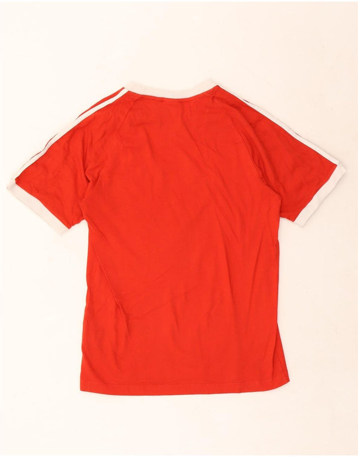 Adidas Mens T-Shirt Top Small Red Cotton