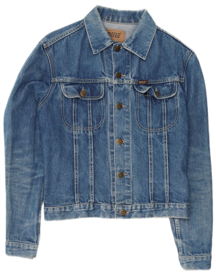 Rifle Womens Denim Jacket IT 42 Medium Blue Cotton