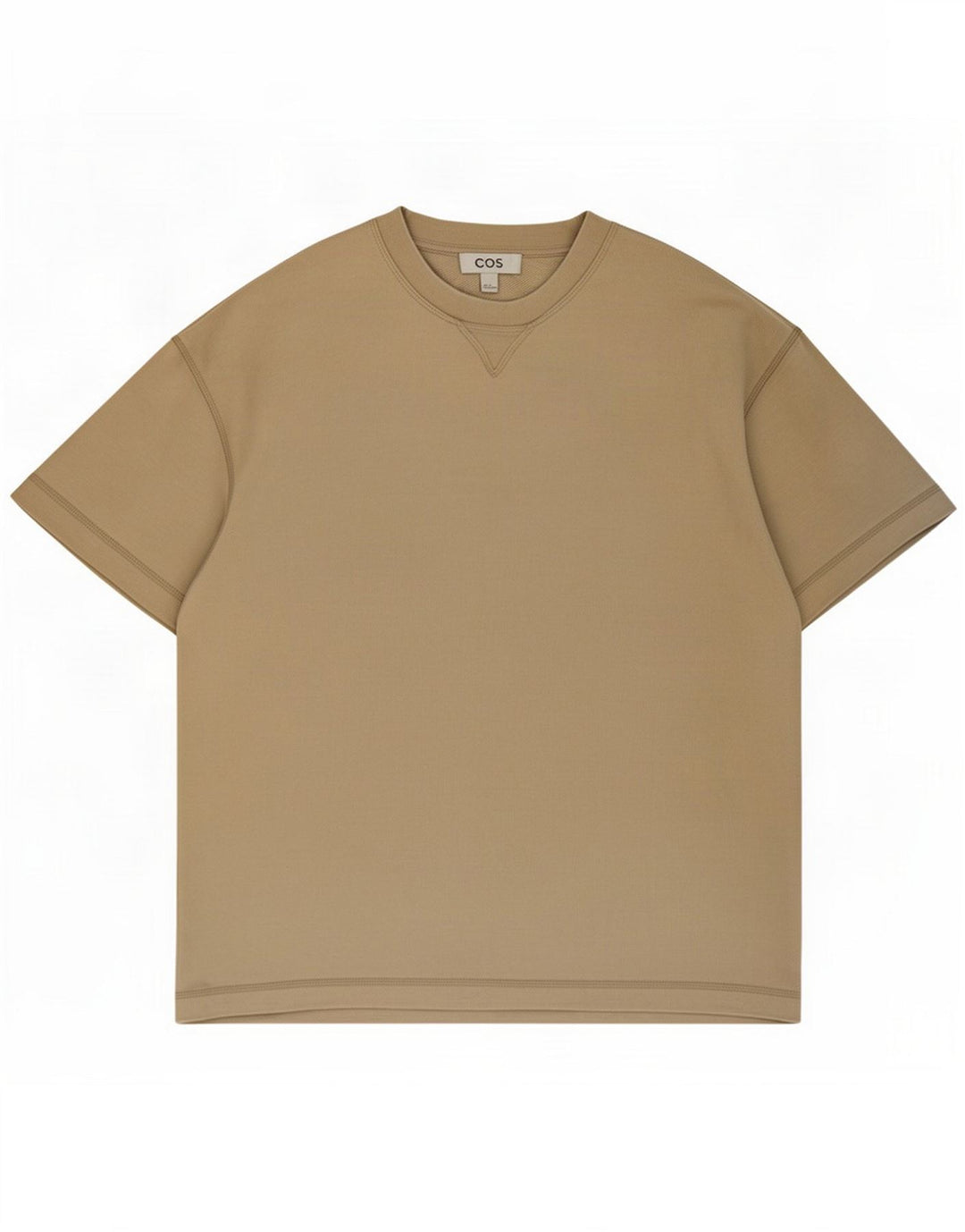 Cos Kortærmet sweatshirt til mænd Medium Khaki Bomuld
