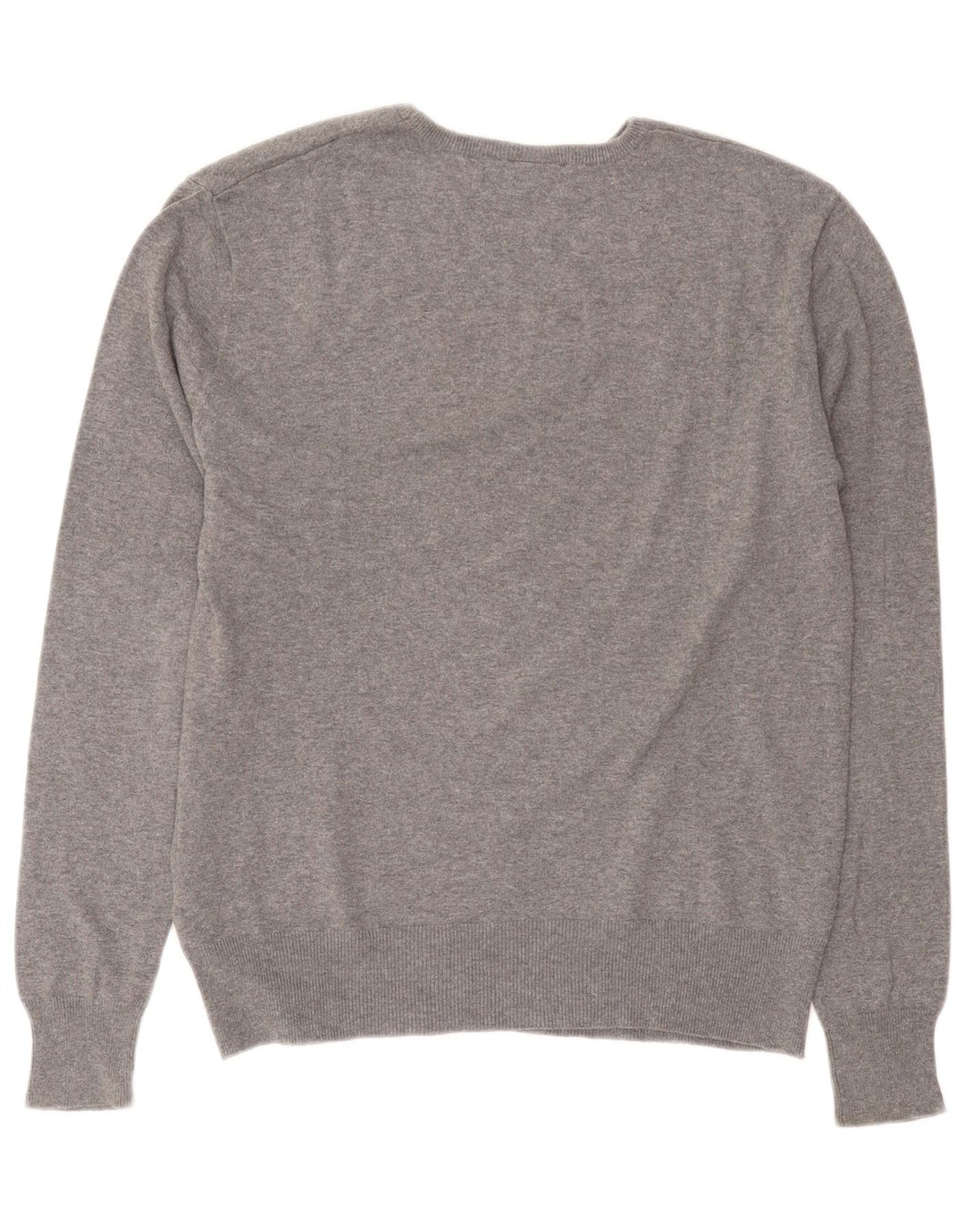 Fila Herren-Pullover mit U-Boot-Ausschnitt, Größe S, graue Baumwolle