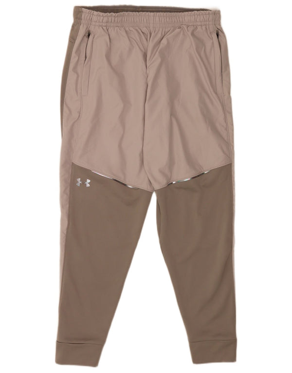 Under Armour Pantalon de Survêtement Graphique Joggers Large Homme Gris Colorblock