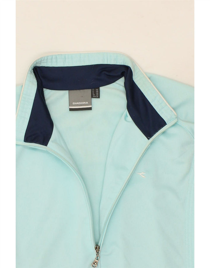 DIADORA Mens Tracksuit Top Jacket UK 36 Small Blue Colourblock Polyester Vintage Diadora and Second-Hand Diadora from Messina Hembry 