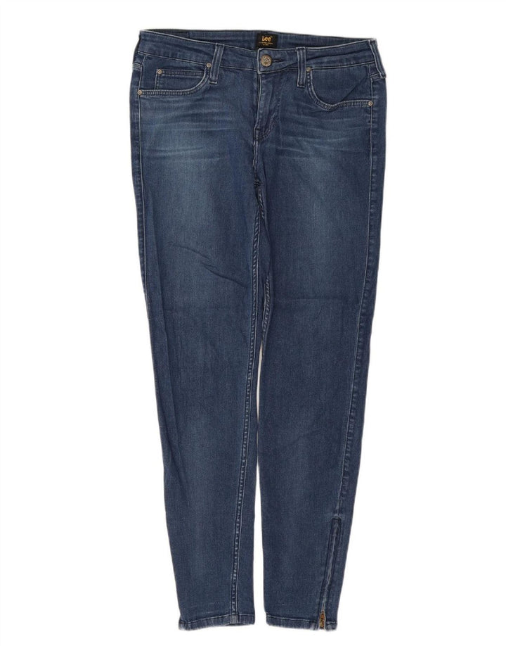 LEE Womens Scarlett Cropped Jeans W28 L33 Blue Cotton