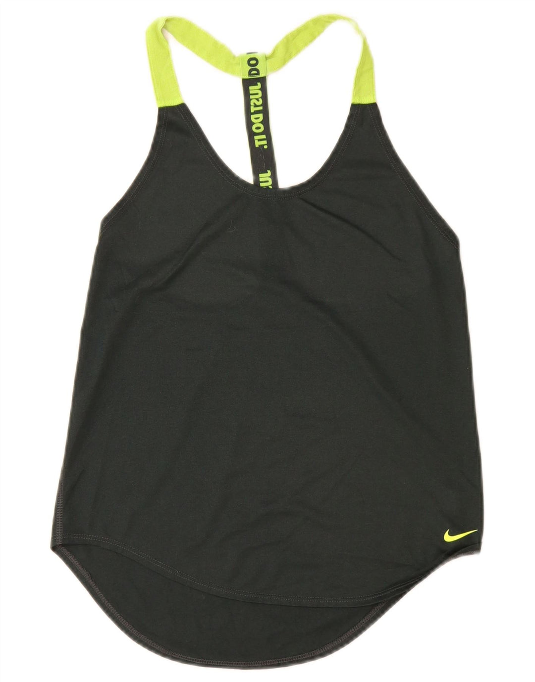 Nike Womens Graphic Vest Top UK 6 XS Black