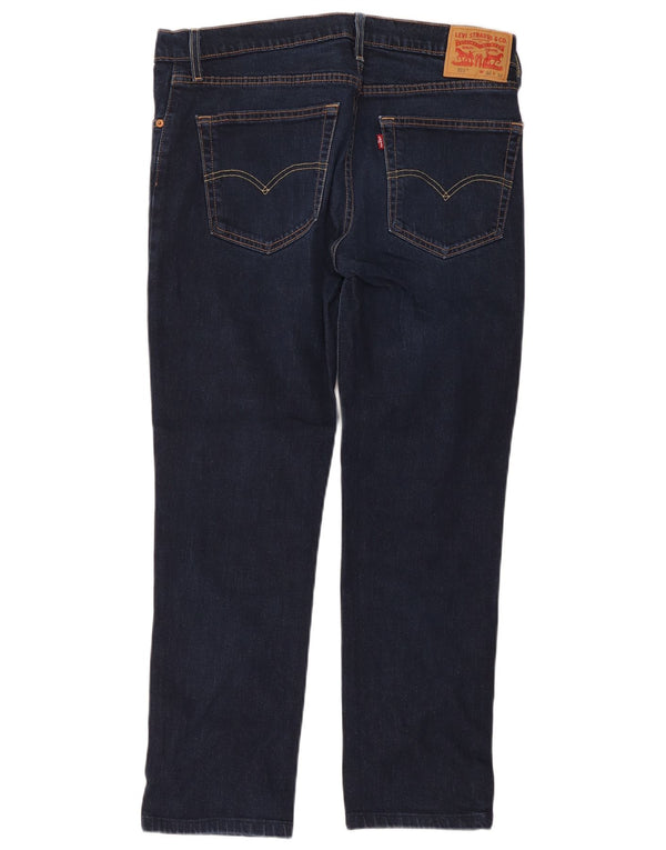 Levi's Uomo 511 Slim Jeans W36 L32 Blu Navy Cotone