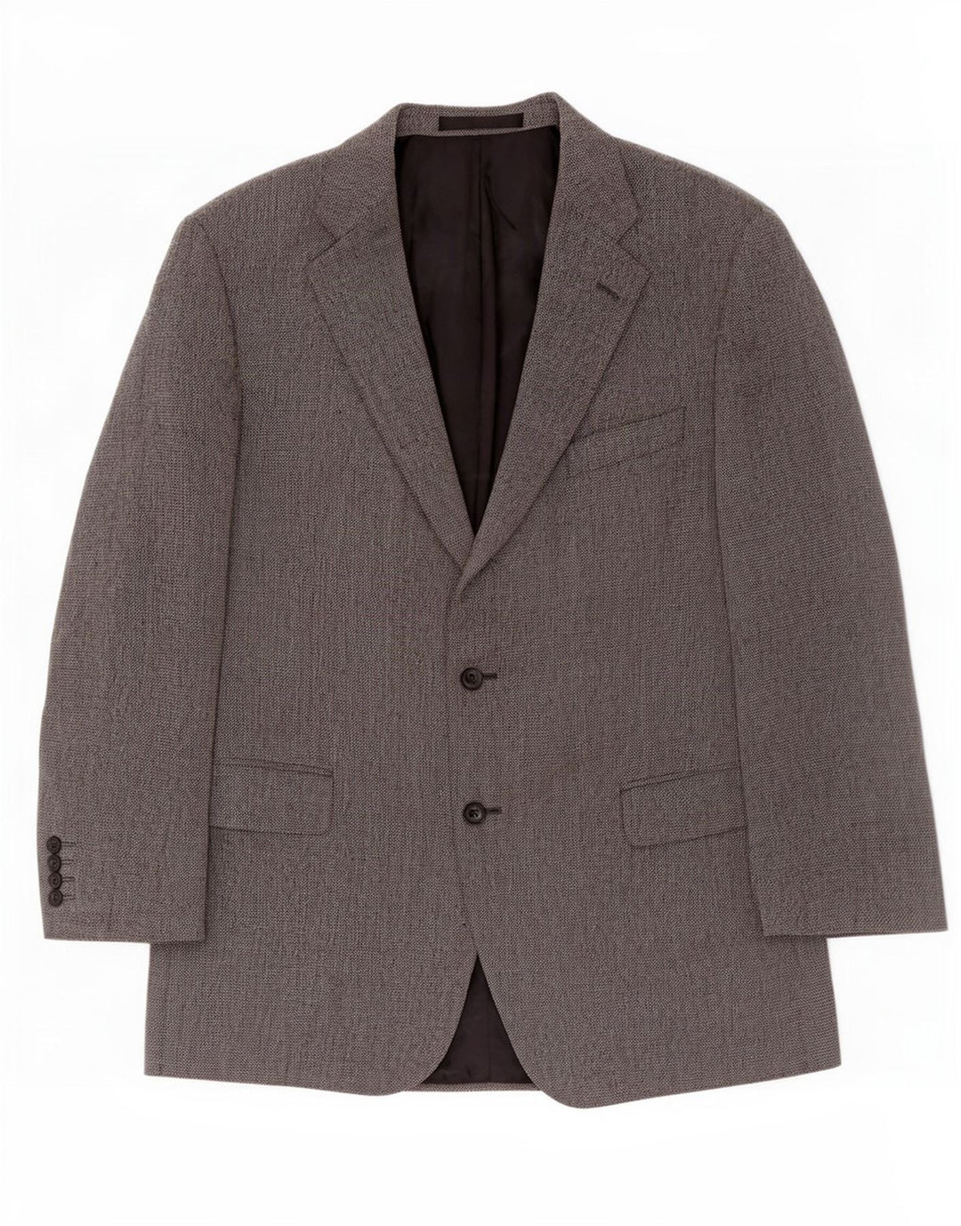 Marks & Spencer Mens 2 Button Blazer Jacket UK 44 XL Grey New Wool