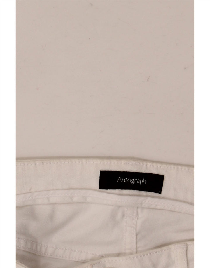 MARKS & SPENCER Womens Autograph Skinny Jeans W34 L28 White