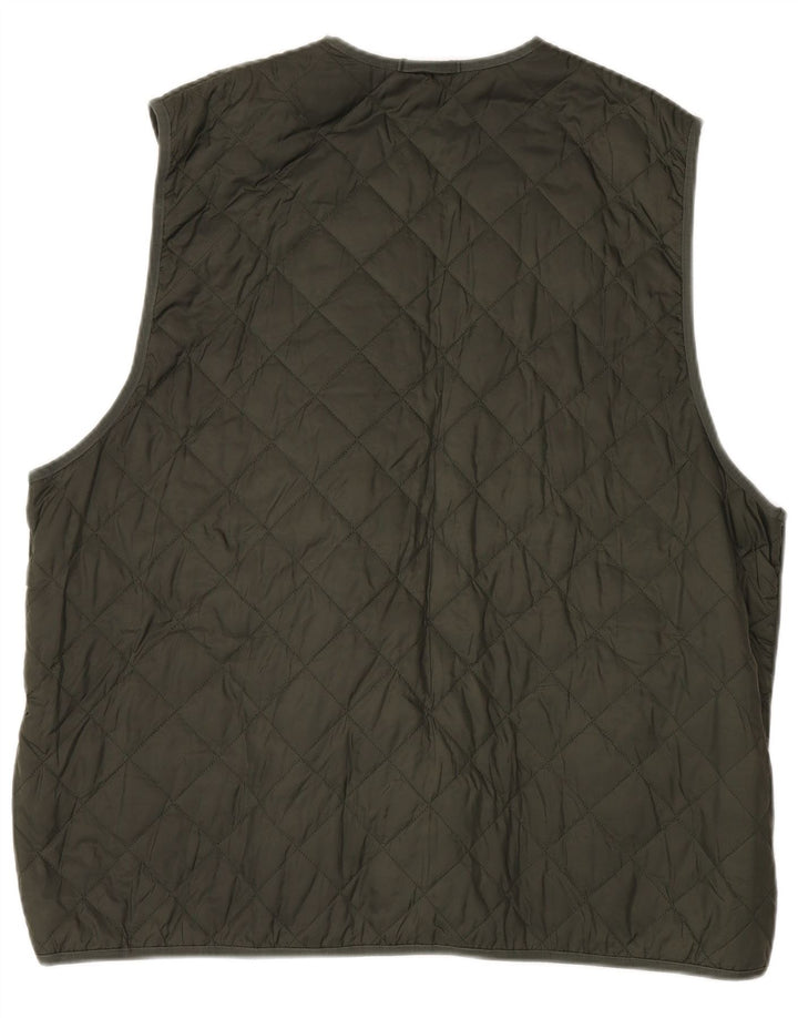 Gilet trapuntato da uomo Barbour taglia 52 grande verde in poliammide