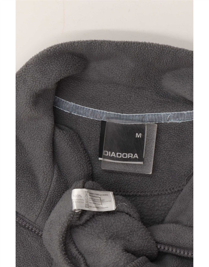 Diadora Ανδρικό φερμουάρ με λαιμόκοψη με μεσαίο γκρι πολυεστέρα