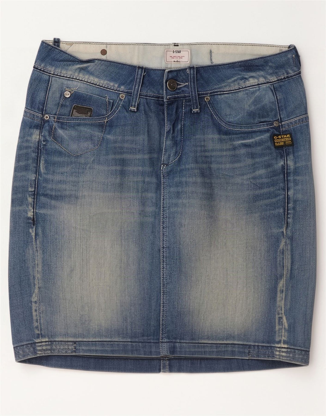 Falda Vaquera G-Star W26 Small Azul Algodón