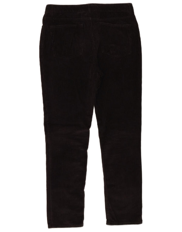 Fat Face Damen Slim Cordhose UK 10 Small W29 L27 Schwarze Baumwolle