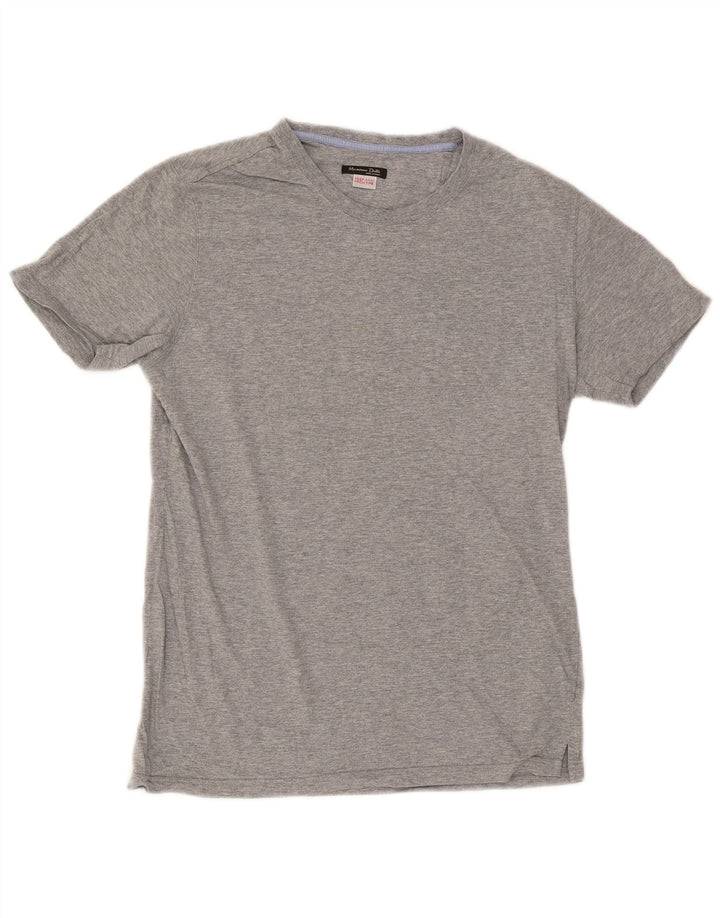 T-shirt da uomo Massimo Dutti grigio medio