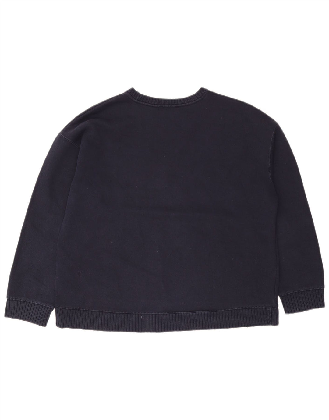 Felpa Oversize Da Donna ZARA Maglione UK 14 Medio Blu Navy