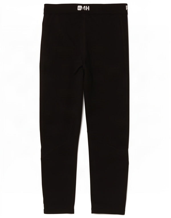 Nike Womens Dri Fit Graphic Leggings UK 12 Medium Black Polyester