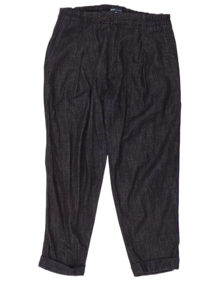 Levi's Womens Pegged Suit Trousers W34 L26 Navy Blue Cotton