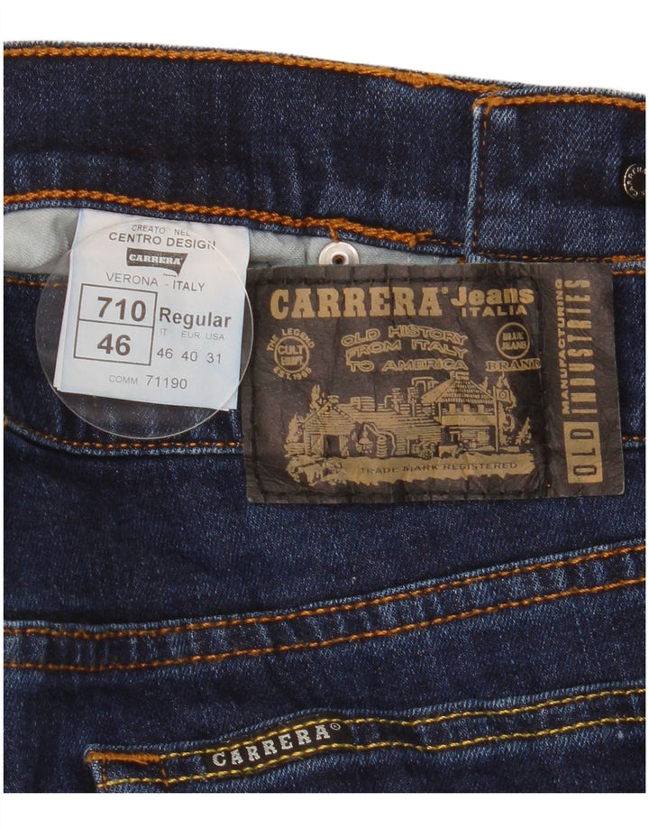 Carrera Mens 710 Regular Slim Jeans IT 46 Small W31 L33 Navy Blue Cotton