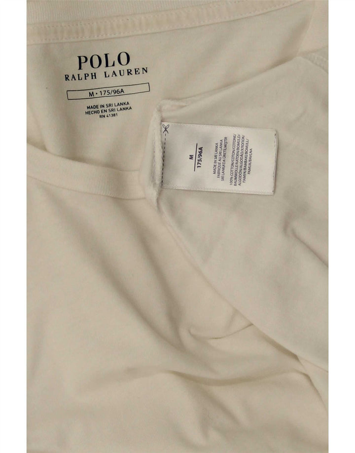 Ralph Lauren Mens Top Long Sleeve Medium White Cotton