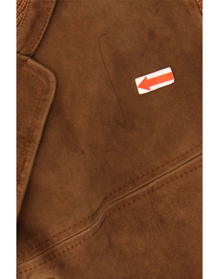 Męska kurtka zamszowa vintage UK 40 Large Brown