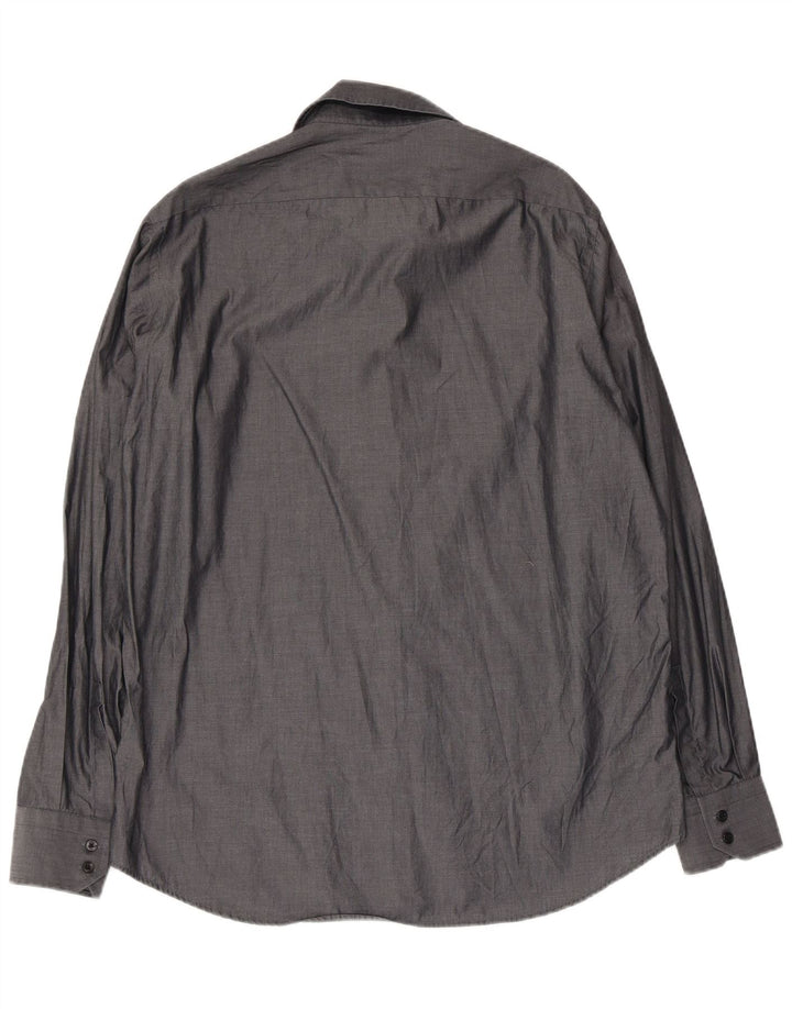 Hugo Boss Mens Shirt Size 42 16 1/2 Large Grey Cotton