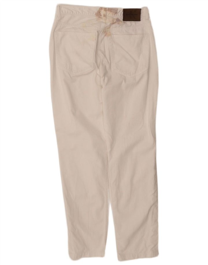 Calça jeans masculina CALVIN KLEIN W33 L30 algodão branco
