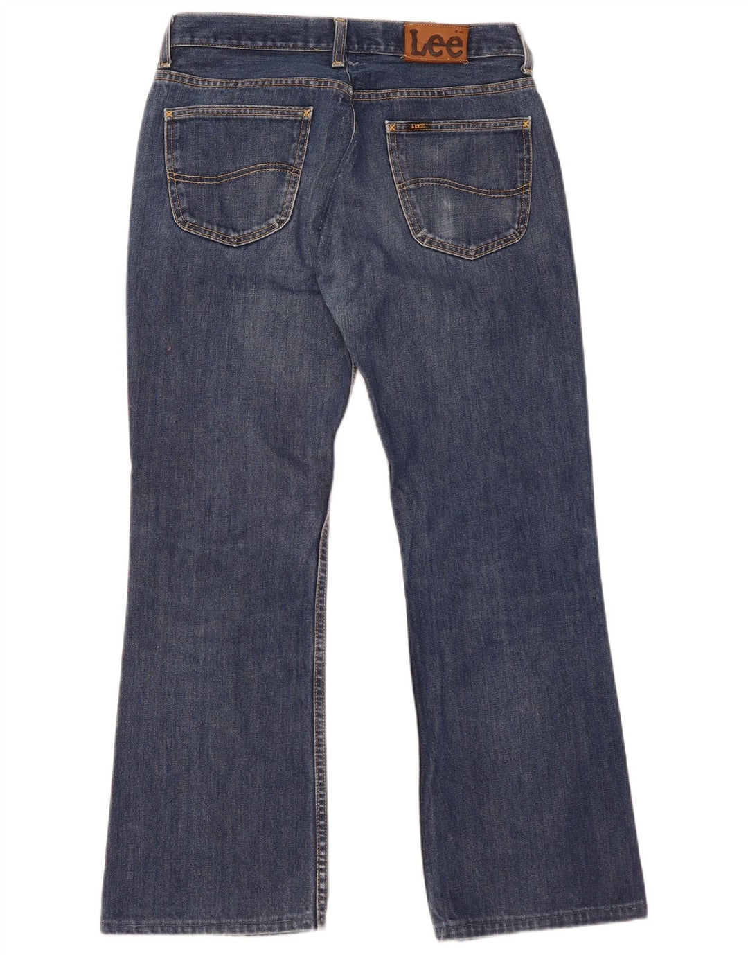 Lee Mens Denver Bootcut Jeans W33 L29 Navy Blue Cotton