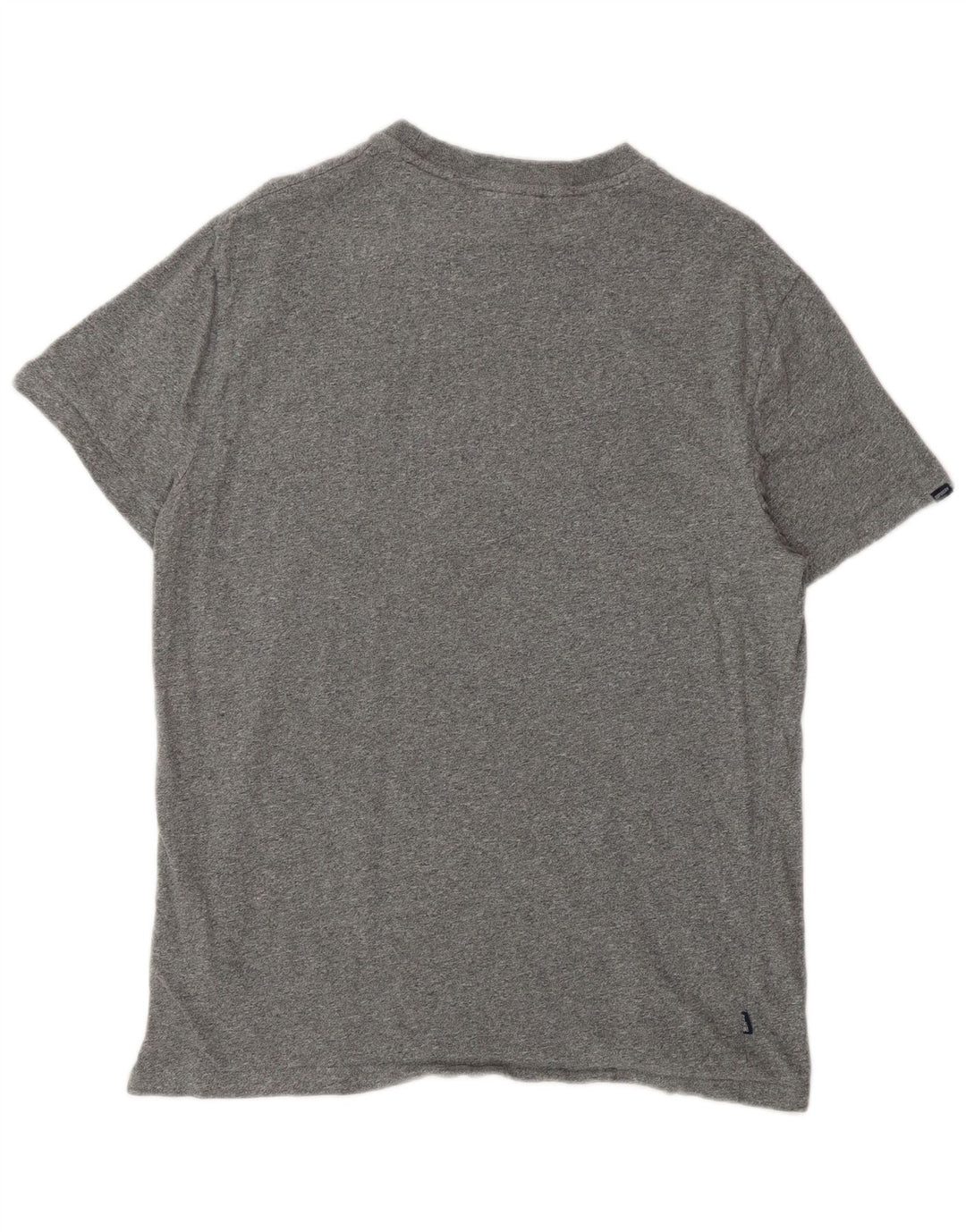 Superdry Mens T-Shirt Top Large Grey Flecked Cotton