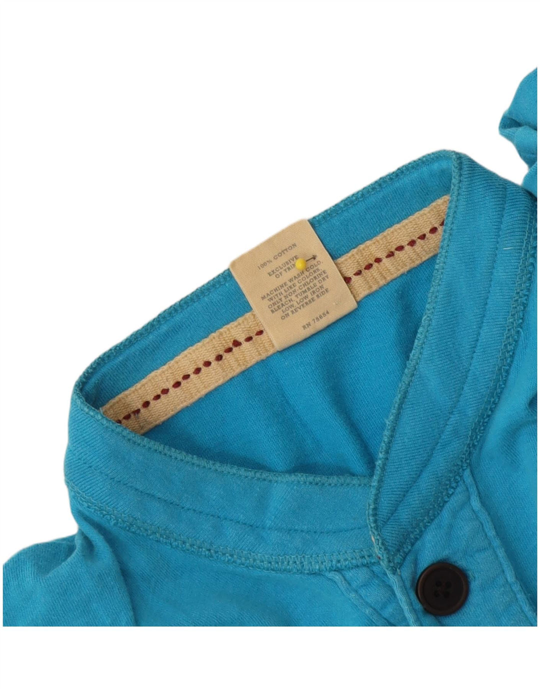 Hollister Mens Polo Shirt Large Blue Cotton