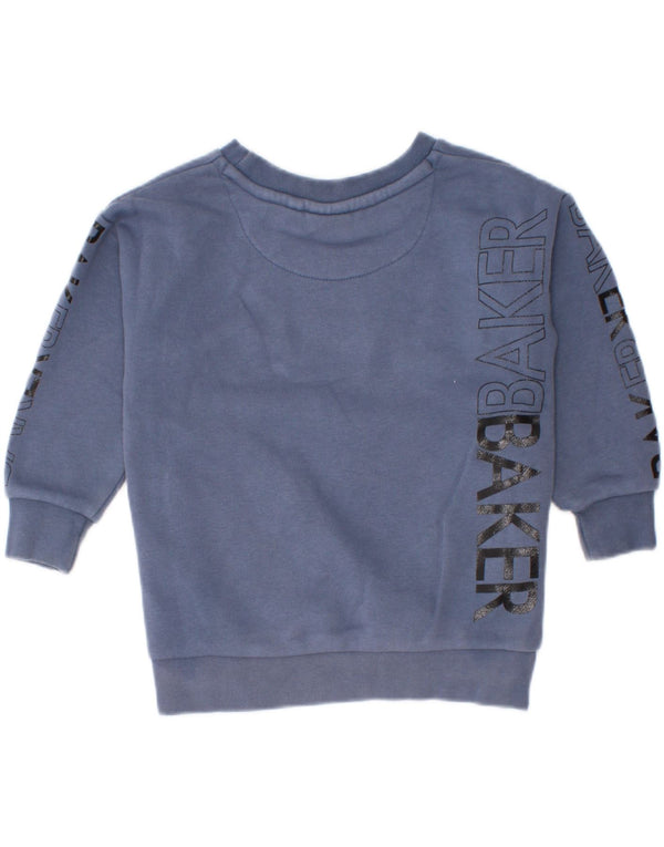 Felpa con grafica Ted Baker per neonato, 18-24 mesi, in cotone blu navy