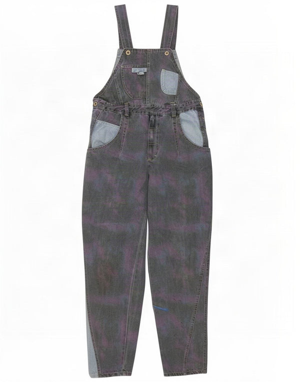 Vintage Damen Latzhose Jeans W32 L30 Mehrfarbig Tie Dye