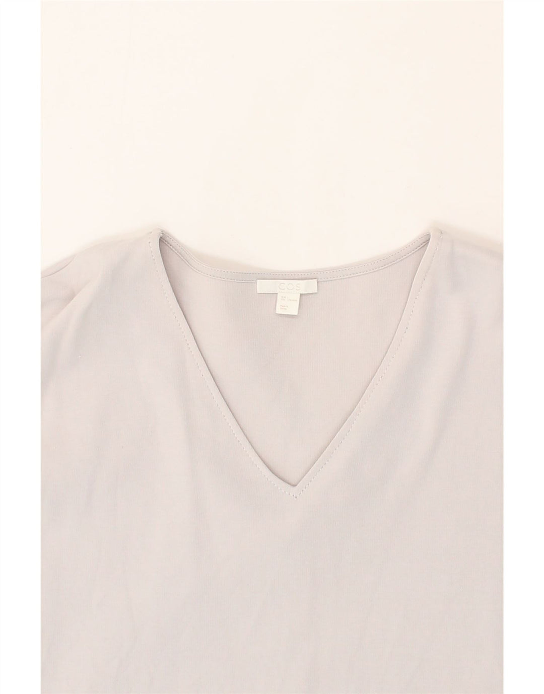 COS Womens Loose Fit Basic Dress UK 16 Large Grey Cotton Vintage Cos and Second-Hand Cos from Messina Hembry 