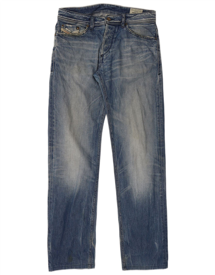 Diesel Mens Koolter Straight Jeans W33 L34 Blue Cotton