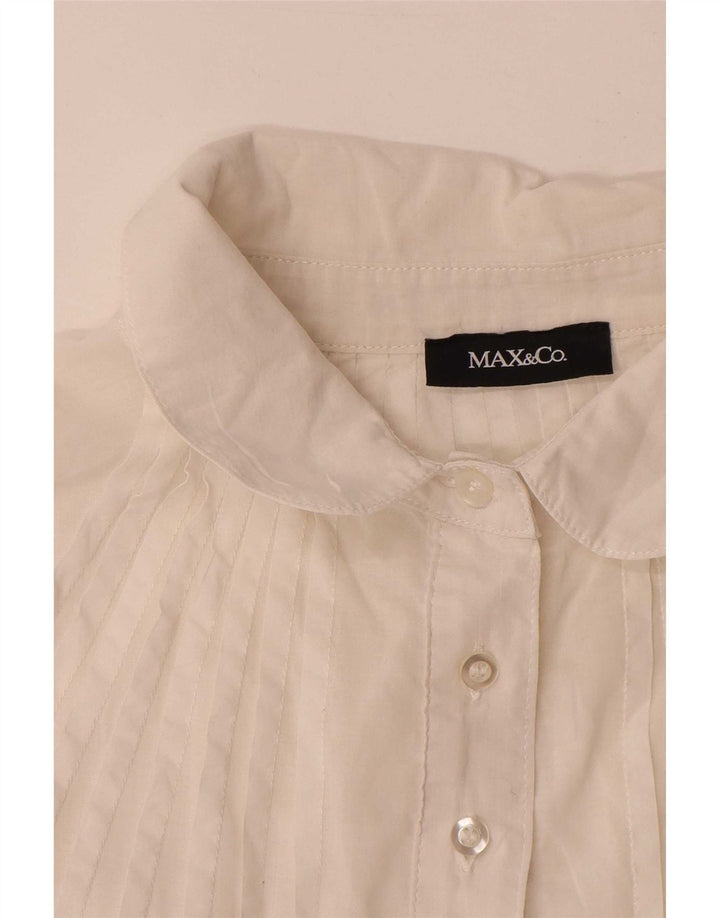 Max & Co. Womens Blouse Top UK 14 Large White