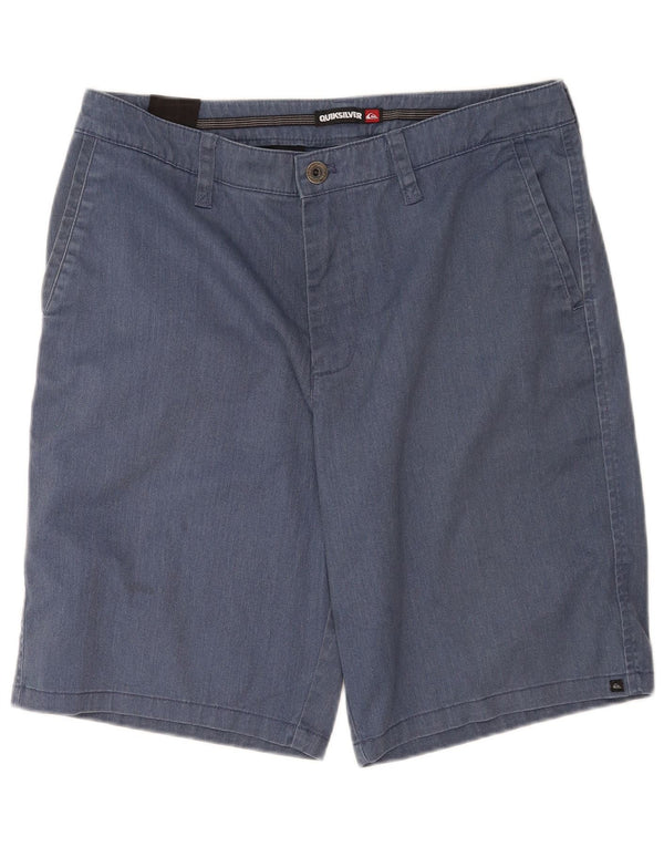 Quiksilver Mens Chino Shorts W33 Medium Blue Cotton