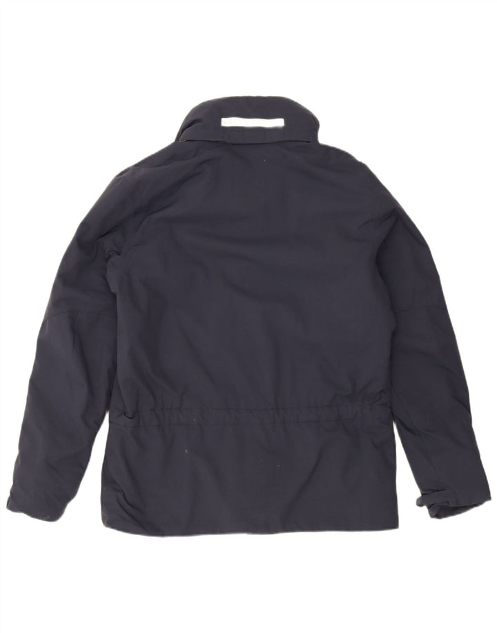 Slam Mens Hooded Windbreaker Jacket UK 36 Small Navy Blue Nylon