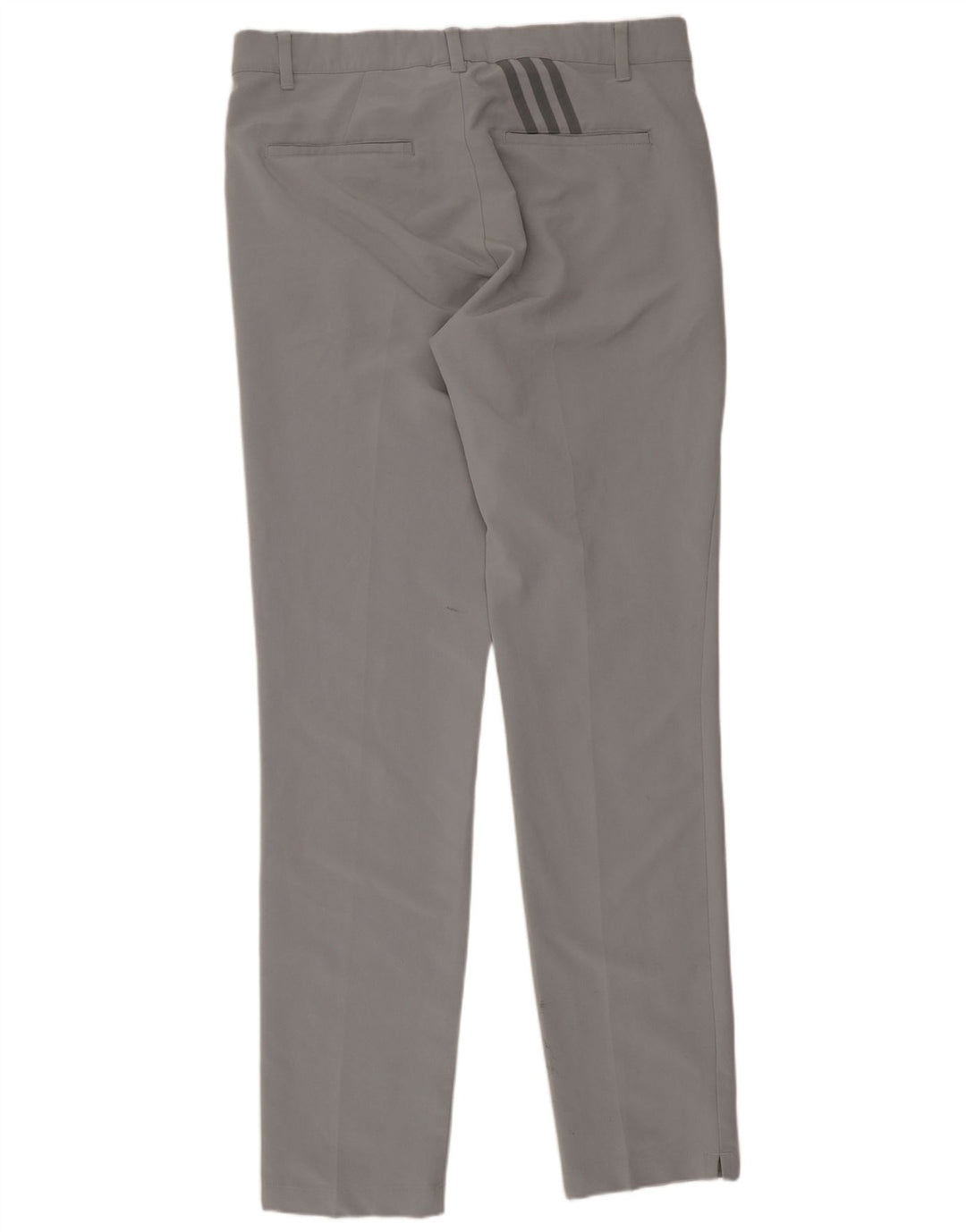 Adidas Womens Slim Chino Trousers W32 L34 Grey Polyester