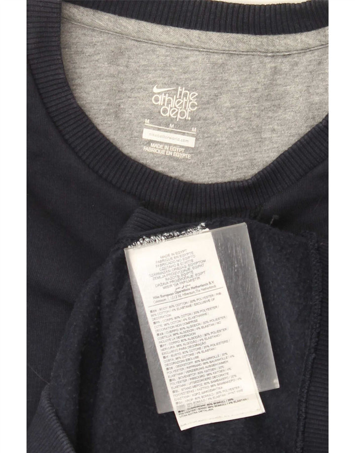 Nike Mens Sweatshirt Jumper Medium Navy Blue Cotton