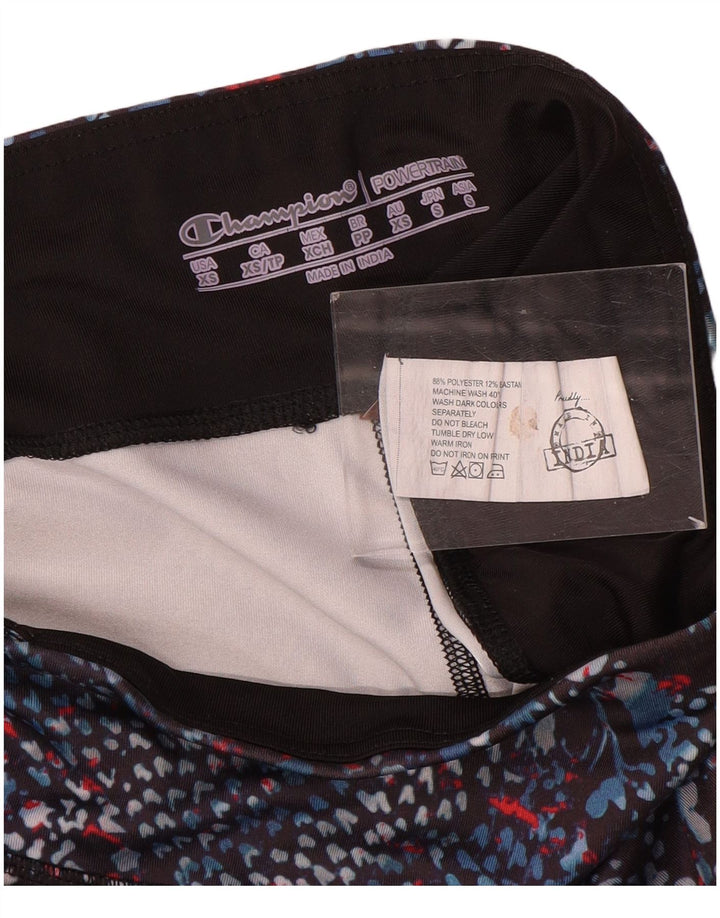 Champion Womens Abstract Pattern κολάν UK 6 XS Πολύχρωμος πολυεστέρας