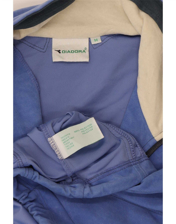 Diadora Dame Oversized grafisk træningsdragt Topjakke UK 14 Medium Blue
