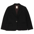 FERRE Womens 1 Button Blazer Jacket UK 14 Medium Black