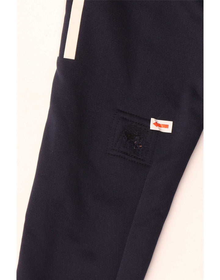 Adidas Boys Juventus Tracksuit Trousers 7-8 Years Navy Blue Polyester