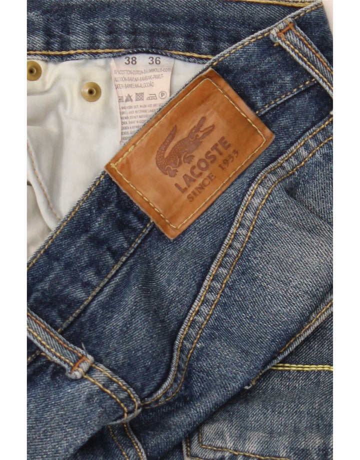 Jeans dritti da uomo Lacoste W36 L30 cotone blu