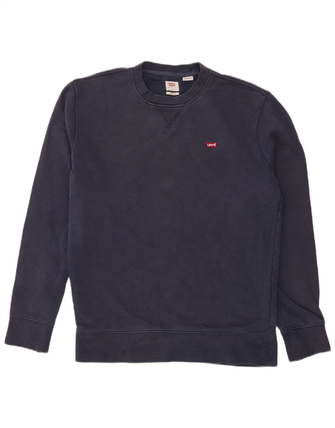 Levi's Herren-Sweatshirt mit Standard-Passform, mittelmarineblaue Baumwolle