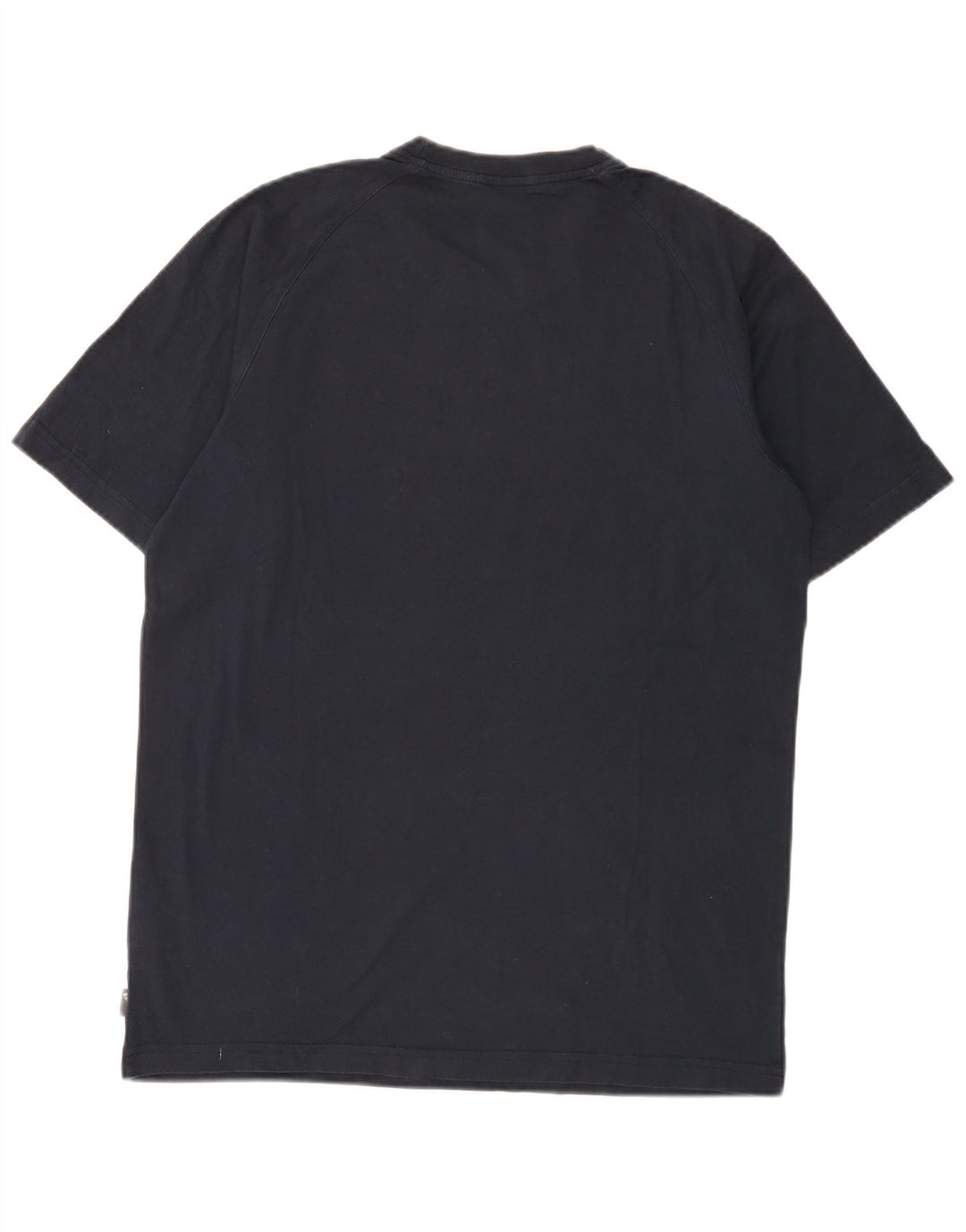Adidas Mens Graphic T-Shirt Top Medium Navy Blue Cotton