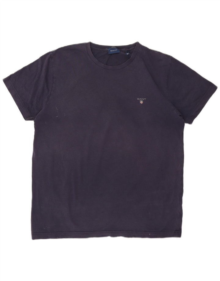GANT Mens Regular T-Shirt Top XL Navy Blue Cotton