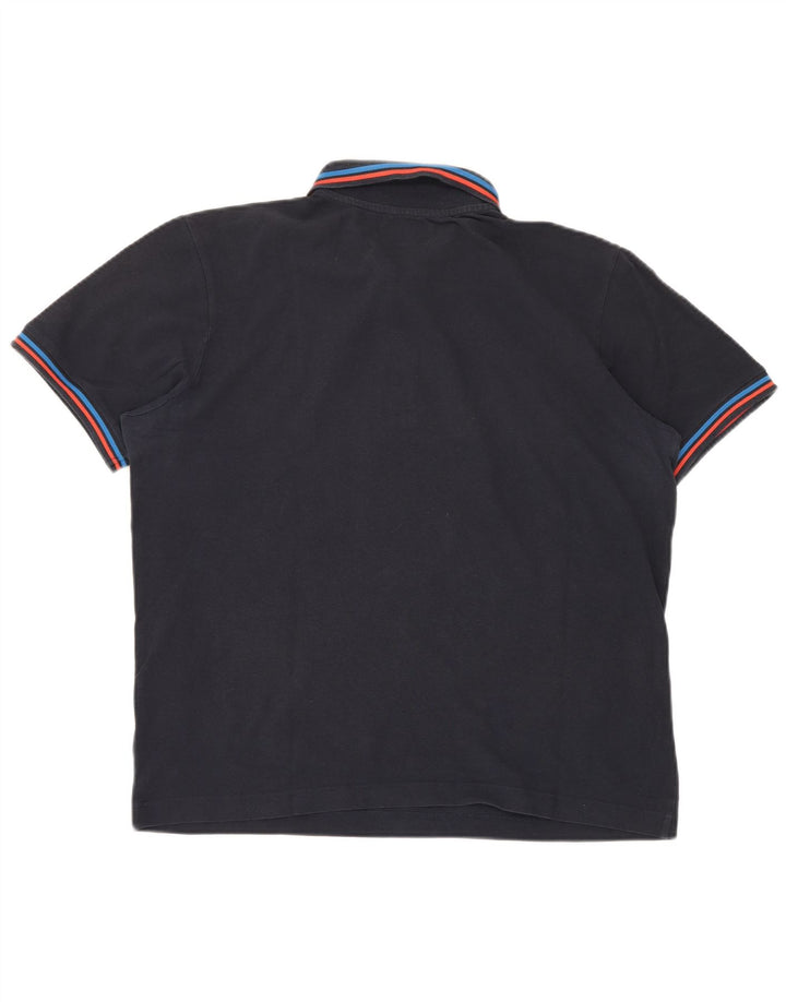 KAPPA Mens Polo Shirt Large Navy Blue Cotton