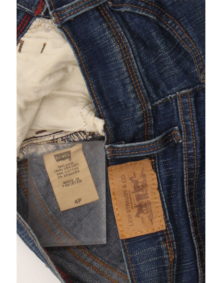 Levi's Womens 512 Capri Jeans US 4 Small W28 L18 Navy Blue