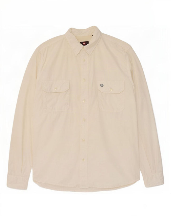 Murphy & Nye Mens Shirt Large Off White