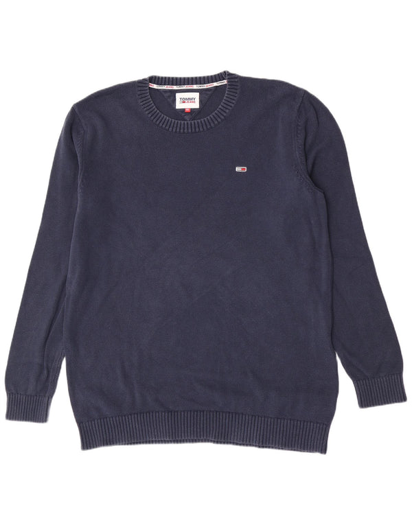 Maglione maglione girocollo da uomo Tommy Hilfiger 2XL blu navy classico
